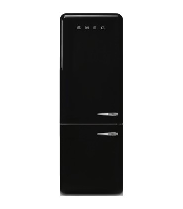 Smeg FAB38LBL6 Frigorífico combinado 50's Style, Bisagras izquierda, Negro, 205 x 70,6 cm