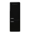 Smeg FAB38RBL6 Frigorífico combinado 50's Style, Bisagras derecha, Negro, 205 x 70,6 cm