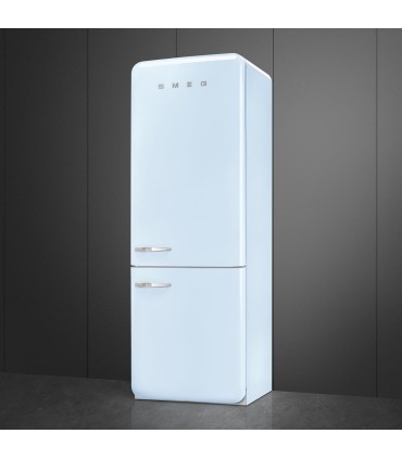 Smeg FAB38RPB6 Frigorífico combinado 50's Style, Bisagras derecha, Azul Celeste, 205 x 70,6 cm