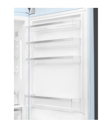 Smeg FAB38RPB6 Frigorífico combinado 50's Style, Bisagras derecha, Azul Celeste, 205 x 70,6 cm