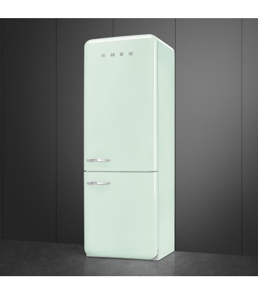 Smeg FAB38RPG6 Frigorífico combinado 50's Style, Bisagras derecha, Verde agua, 205 x 70,6 cm