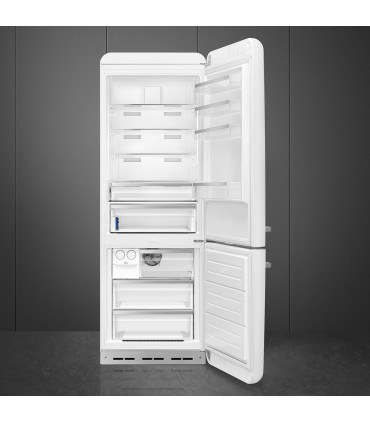 Smeg FAB38RWH6 Frigorífico combinado 50's Style, Bisagras derecha, Blanco, 205 x 70,6 cm