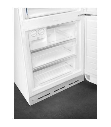 Smeg FAB38RWH6 Frigorífico combinado 50's Style, Bisagras derecha, Blanco, 205 x 70,6 cm