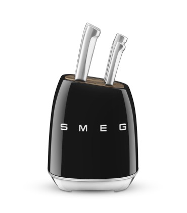Smeg KBSF02BL Set de cuchillos, 50's Style, Negro