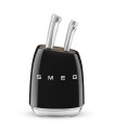 Smeg KBSF02BL Set de cuchillos, 50's Style, Negro