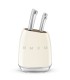 Smeg KBSF02CR Set de cuchillos, 50's Style, Crema