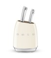 Smeg KBSF02CR Set de cuchillos, 50's Style, Crema