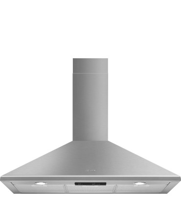 Smeg KSED95XE Campana Trapecio, Estética Universal, Acero Inoxidable, 90 cm