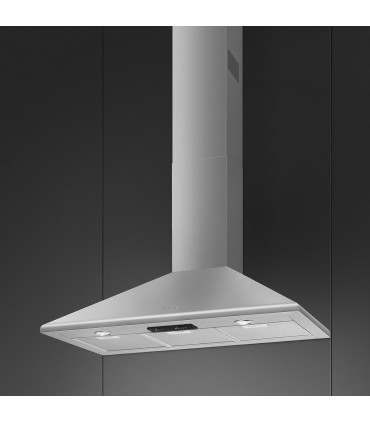 Smeg KSED95XE Campana Trapecio, Estética Universal, Acero Inoxidable, 90 cm