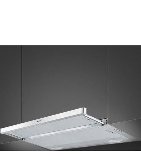 Smeg KSET91E2 Campana Telescopica, Estética Universal, Plata, 90 cm