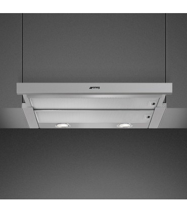 Smeg KSET666XE Campana Telescopica, Estética Universal, Acero Inoxidable, 60 cm