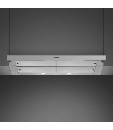 Smeg KSET999XE Campana Telescopica, Estética Universal, Acero Inoxidable, 90 cm