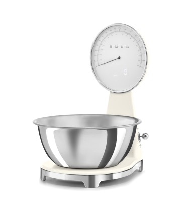 Smeg KSF01CRWW Báscula de cocina analógica 50's Style, Crema