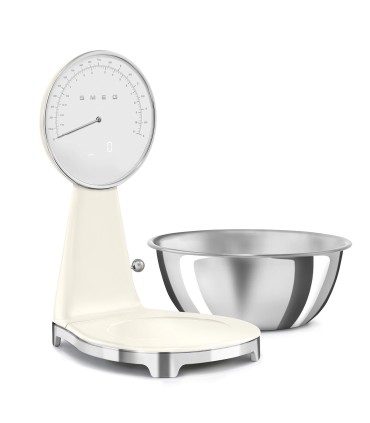 Smeg KSF01CRWW Báscula de cocina analógica 50's Style, Crema