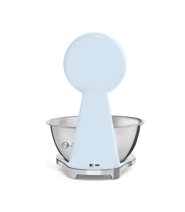 Smeg KSF01PBWW Báscula de cocina analógica 50's Style, Azul