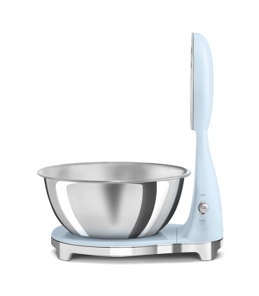 Smeg KSF01PBWW Báscula de cocina analógica 50's Style, Azul