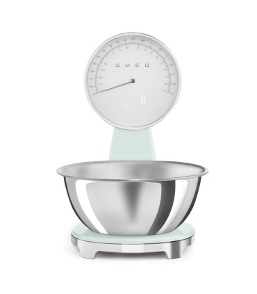 Smeg KSF01PGWW Báscula de cocina analógica 50's Style, Verde