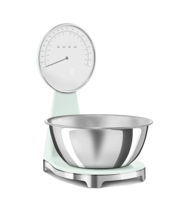 Smeg KSF01PGWW Báscula de cocina analógica 50's Style, Verde