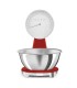Smeg KSF01RDWW Báscula de cocina analógica 50's Style, Rojo