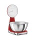 Smeg KSF01RDWW Báscula de cocina analógica 50's Style, Rojo