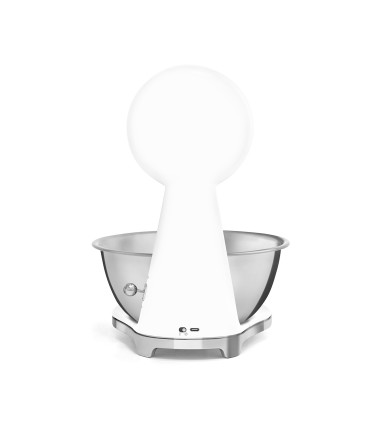 Smeg KSF01WHWW Báscula de cocina analógica 50's Style, Blanco
