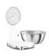 Smeg KSF01WHWW Báscula de cocina analógica 50's Style, Blanco
