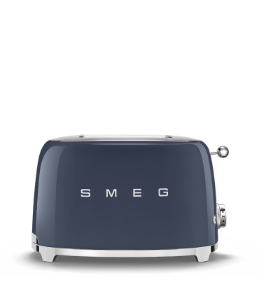 Smeg TSF01NBEU Tostadora 2x2 50's Style, Azul Marino