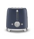 Smeg TSF01NBEU Tostadora 2x2 50's Style, Azul Marino