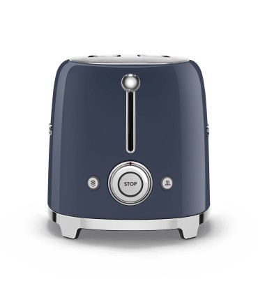 Smeg TSF01NBEU Tostadora 2x2 50's Style, Azul Marino