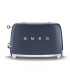 Smeg TSF01NBEU Tostadora 2x2 50's Style, Azul Marino
