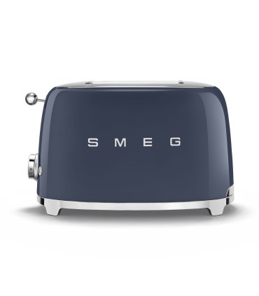 Smeg TSF01NBEU Tostadora 2x2 50's Style, Azul Marino