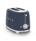 Smeg TSF01NBEU Tostadora 2x2 50's Style, Azul Marino