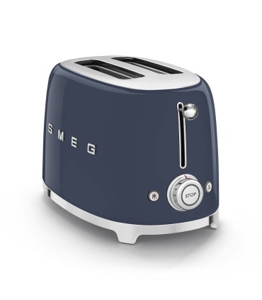 Smeg TSF01NBEU Tostadora 2x2 50's Style, Azul Marino