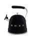 Smeg WKF01BL Hervidor Silbante, 50's Style, Negro