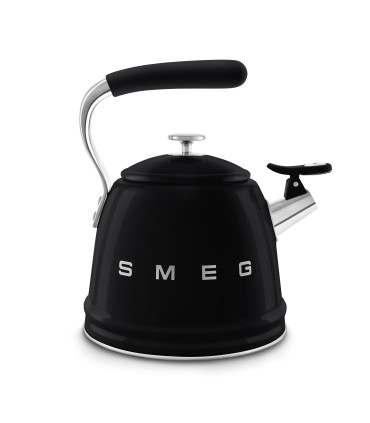 Smeg WKF01BL Hervidor Silbante, 50's Style, Negro