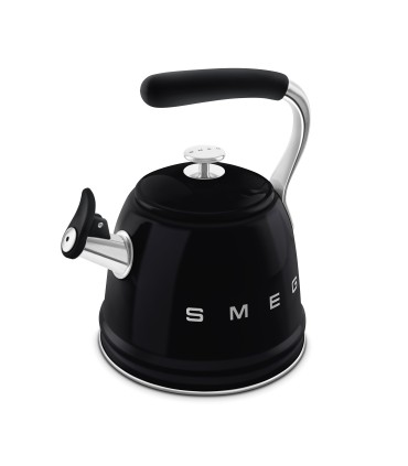 Smeg WKF01BL Hervidor Silbante, 50's Style, Negro