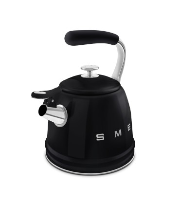 Smeg WKF01BL Hervidor Silbante, 50's Style, Negro