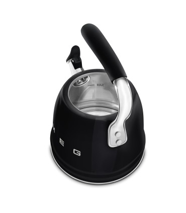 Smeg WKF01BL Hervidor Silbante, 50's Style, Negro