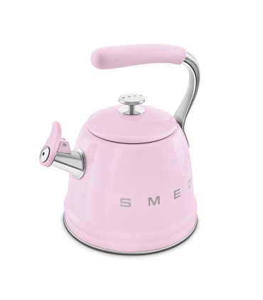 Smeg WKF01PK Hervidor Silbante, 50's Style, Rosa