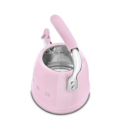 Smeg WKF01PK Hervidor Silbante, 50's Style, Rosa