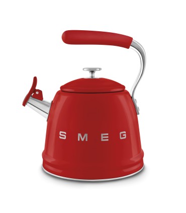 Smeg WKF01RD Hervidor Silbante, 50's Style, Rojo
