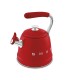 Smeg WKF01RD Hervidor Silbante, 50's Style, Rojo