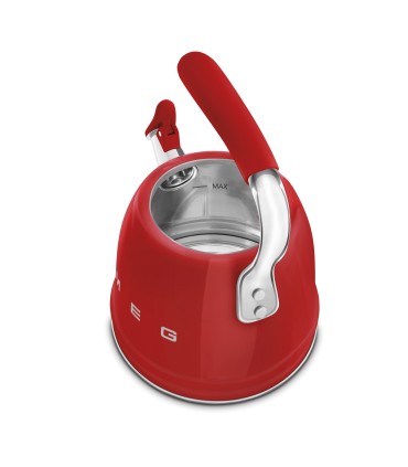 Smeg WKF01RD Hervidor Silbante, 50's Style, Rojo