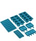 Smeg SMOLD Pack de 7 moldes de silicona, Aptos para temperaturas -60ºC hasta 230ºC