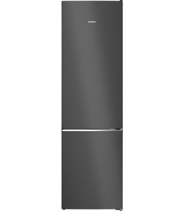 Siemens KG39N4X1F iQ500, Frigorífico combinado de libre instalación, 203 x 60 cm, Acero negro antihuellas, Total noFrost