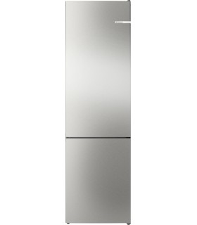 Bosch KGN392I1F Serie 4, Frigorífico combinado de libre instalación, 203 x 60 cm, Acero antihuellas, Total No Frost