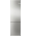 Bosch KGN392I1F Serie 4, Frigorífico combinado de libre instalación, 203 x 60 cm, Acero antihuellas, Total No Frost