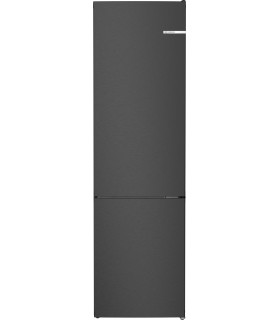 Bosch KGN392XCF Serie 4, Frigorífico combinado de libre instalación, 203 x 60 cm, Acero negro antihuellas, Total NoFrost