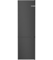 Bosch KGN392XCF Serie 4, Frigorífico combinado de libre instalación, 203 x 60 cm, Acero negro antihuellas, Total NoFrost
