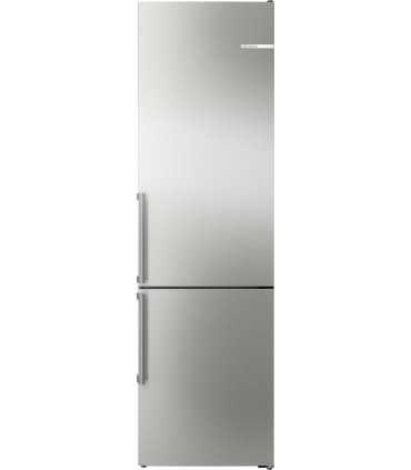 Bosch KGN39AIAU Serie 6, Frigorífico combinado de libre instalación, 203 x 60 cm, Acero antihuellas, Total No Frost